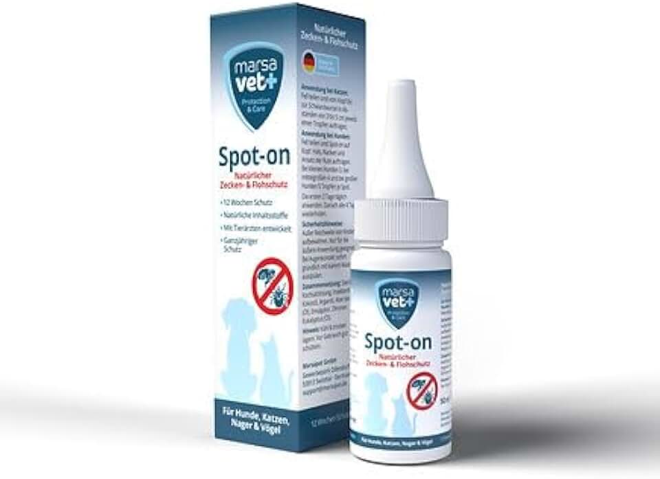 Marsavet Spot-on protección natural garrapatas y pulgas, 50 ml