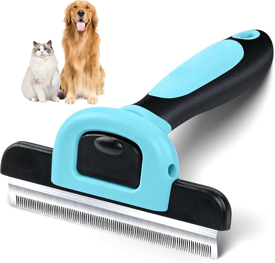 Cepillo para Perros y Gatos Profesional - Cepillo para Mascotas de Pelo Corto y Largo, Eficaz para la Eliminación de Pelo Muerto y Cuidado del Pelaje de su Mascota, DOGGIE®
