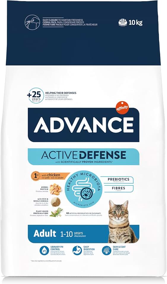 Advance Cat Adult, pienso para gatos adultos con pollo, 10 kg