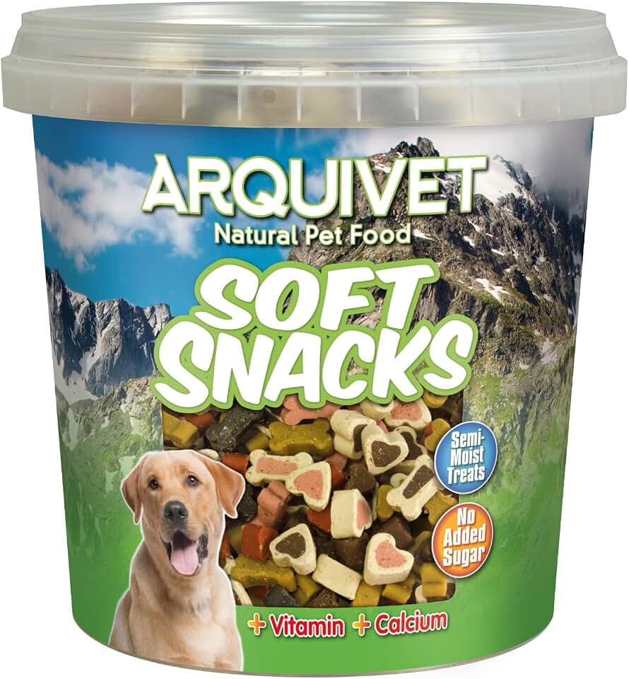 Arquivet Soft Snacks variadas, huesitos y corazones, 800 g
