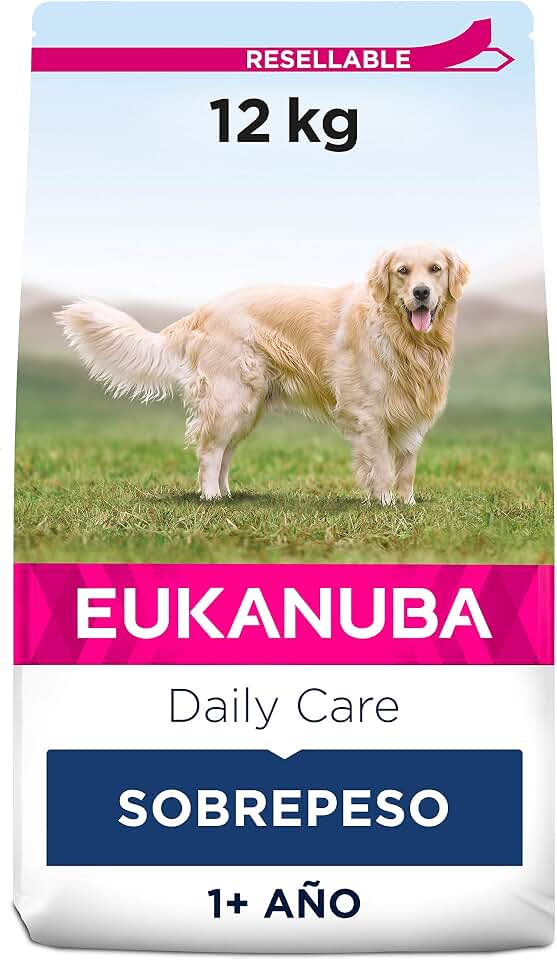 EUKANUBA Daily Care Alimento seco para perros con sobrepeso y esterilizados, bajo en grasa, 12 kg